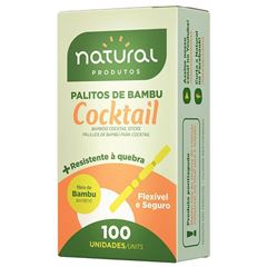 PALITO COCKTAIL C/100 UN NATURAL