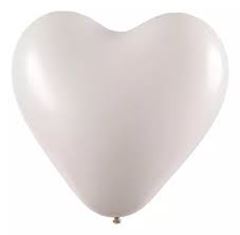 BALAO 12 CORACAO BRANCO C/25