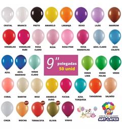 BALAO 9 LISO BRANCO C/50