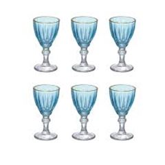 TACA LICOR PIZZA 40ML AZUL PRAFESTA