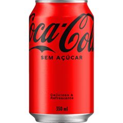 BEB REFRI 350ML COCA COLA S/ ACUCAR LT