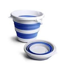 LIMPEZA BALDE RETRATIL BRANCO/AZUL NOBRE