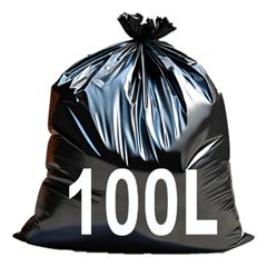 SACO LIXO 100L PRETO 75X105X3 FLIK C/100