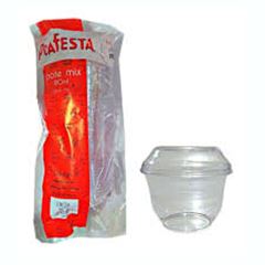 POTE C/TAMPA MIX 180ML TRANSP PRAFESTA