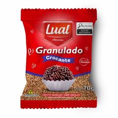 CONFEITO GRANULADO CHOC CROCAN 70GR LUAL