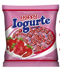 BALA MASTIGAVEL 500G IOGURTE HAPPY FLORE