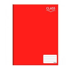 CADERNO BROCHURA  CLASS FORONI  80 FOLHAS  VERMELHO