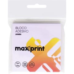 BLOCO ADESIVO 76X76 100F LAVANDA MAXPRIN