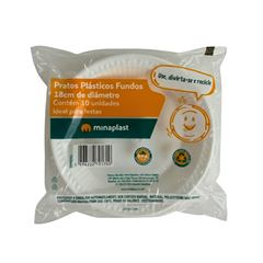 DESC PRATO BCO PF 18 MINAPLAST C/10