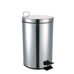 LIXEIRA 20L INOX C/PEDAL REDONDA