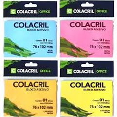 BLOCO ADESIVO 76X76 100F VERDE COLACRIL