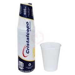 DESC COPO 400ML TRANSP C/50 CRISTALCOPOS